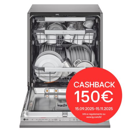 Foto frontale della lavastoviglie LG DB475TXS